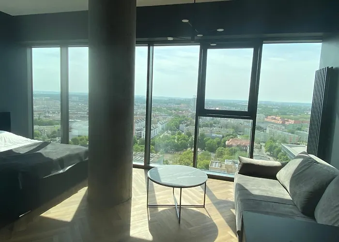 21 Panorama View Hanza Tower Daire Szczecin